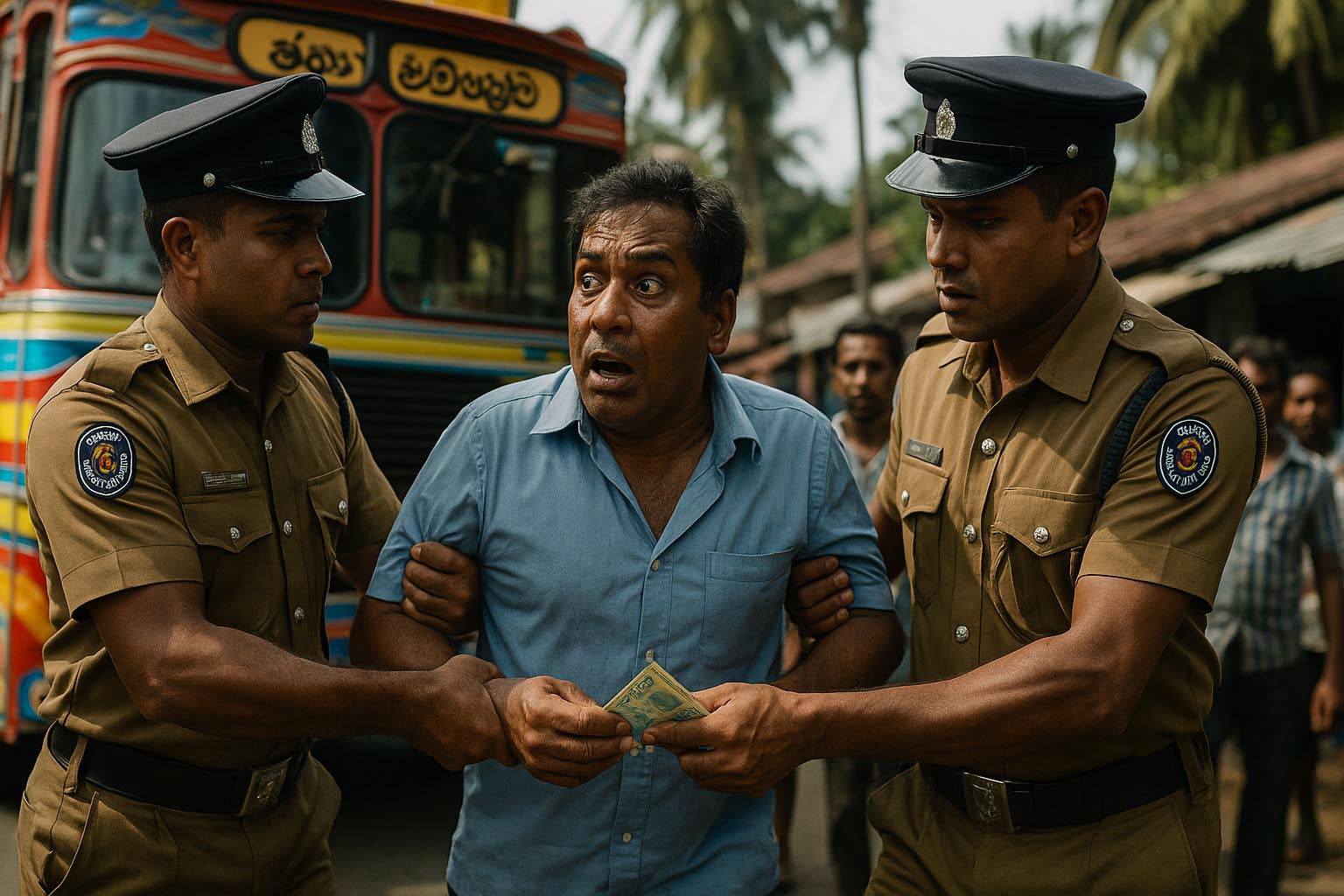 Timekeeper Arrested for Rs 200 Bribe from Private Bus